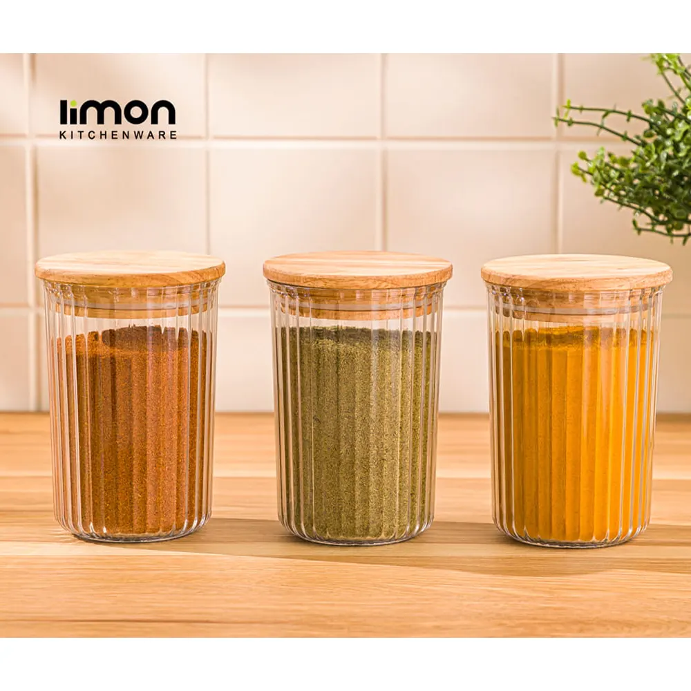 جاادویه شیاردار درب چوبی لیمون کد 2505 — تصویر ۲