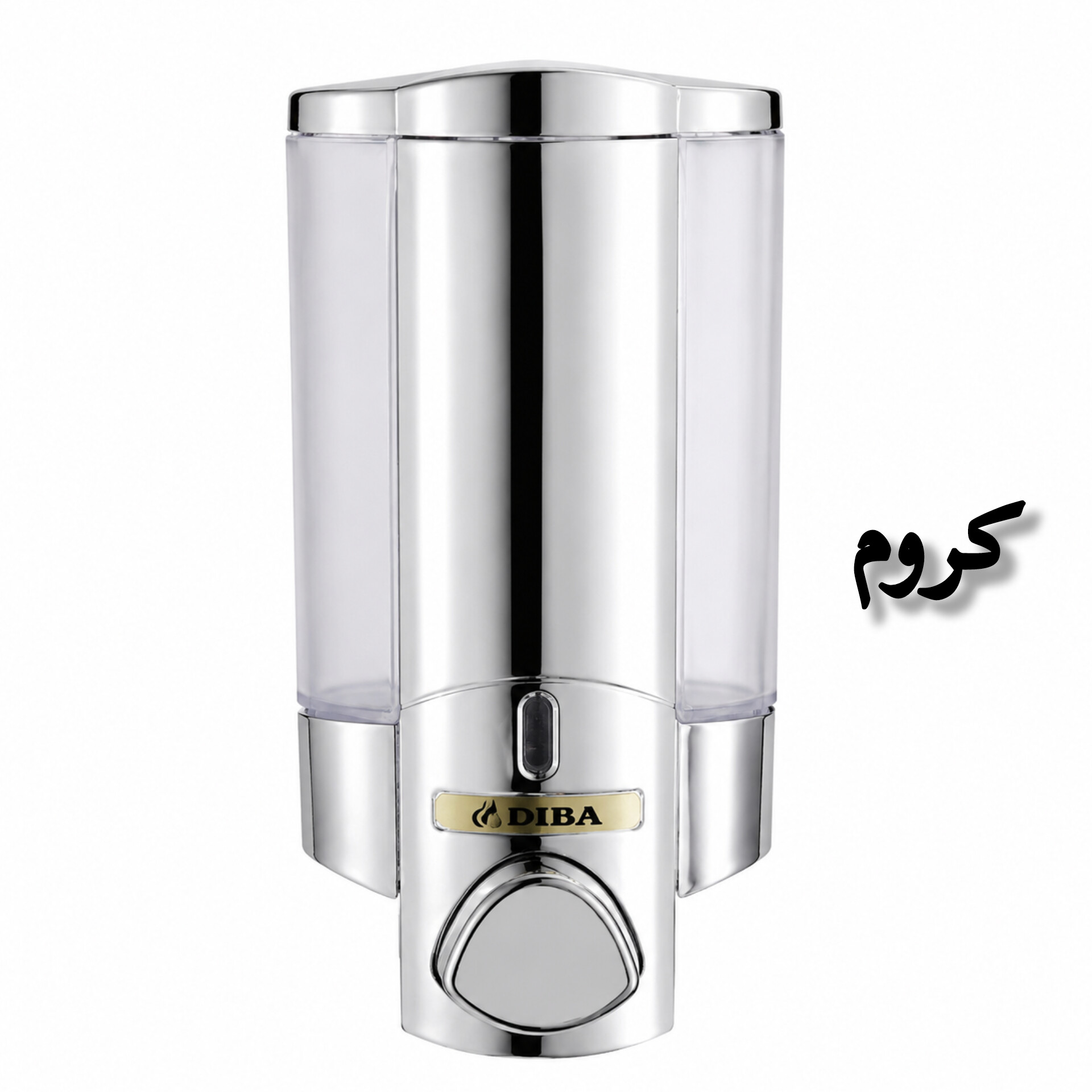 پمپ مایع دستشویی دیواری دیبا مدل نیلوفر — تصویر ۳