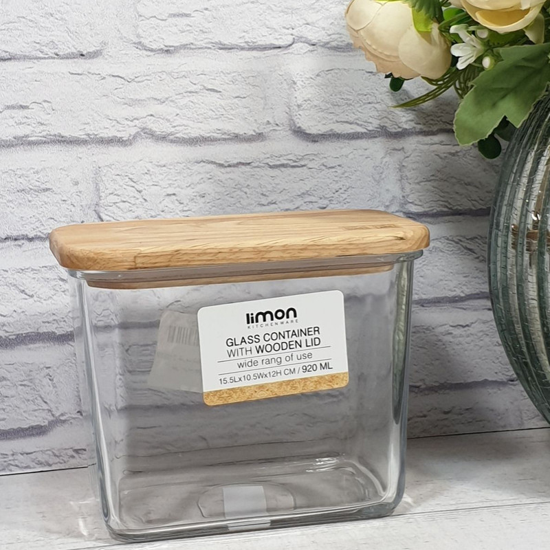 ظرف نگهدارنده لیمون مدل درب چوب کد RM920 — تصویر ۳
