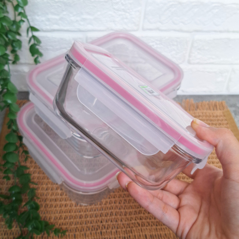 ظرف نگهدارنده لیمون مدل شیشه ای کد HS1806 مجموعه سه عددی — تصویر ۷