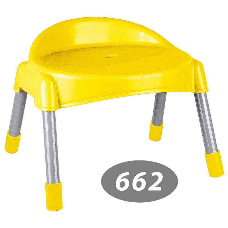 چهار پایه پشتی دار پایه فلزی کوتاه کد 662 — تصویر ۹
