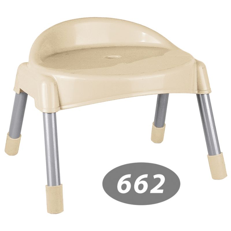 چهار پایه پشتی دار پایه فلزی کوتاه کد 662 — تصویر ۵