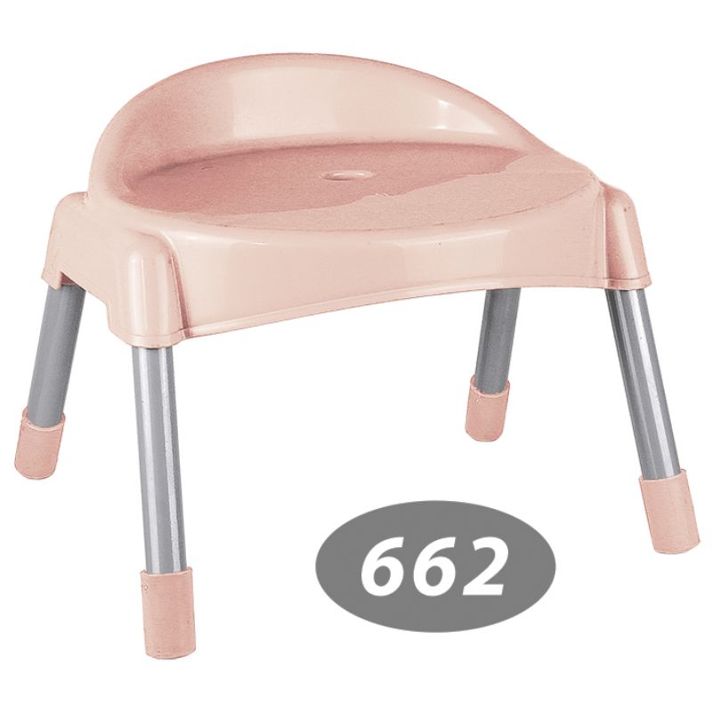 چهار پایه پشتی دار پایه فلزی کوتاه کد 662 — تصویر ۸