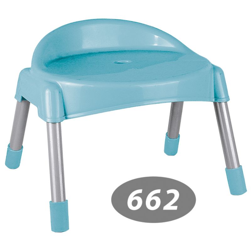 چهار پایه پشتی دار پایه فلزی کوتاه کد 662 — تصویر ۷