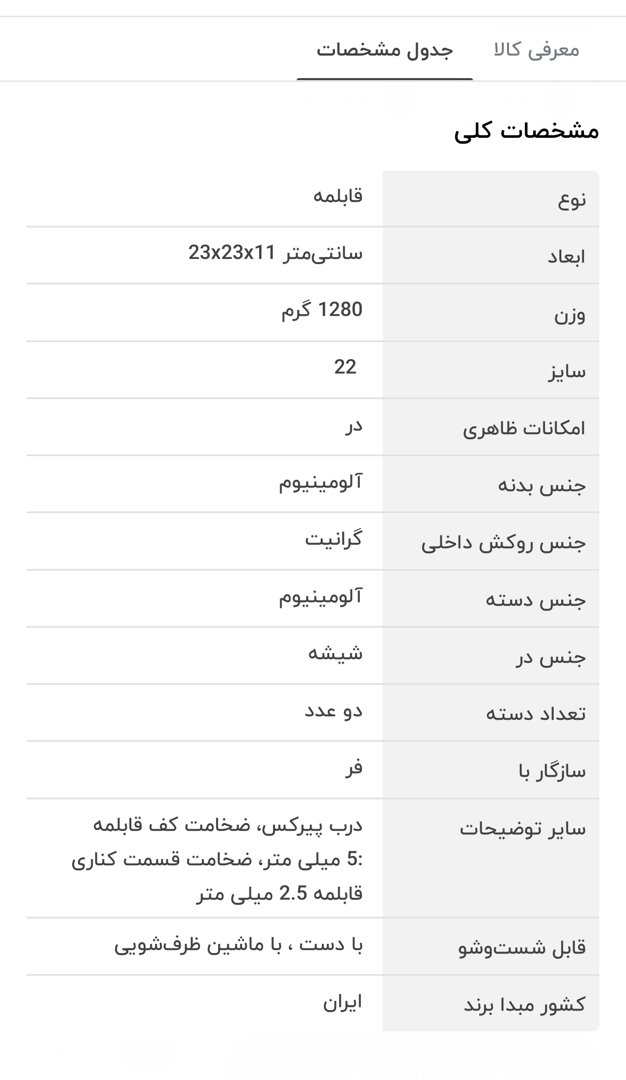 قابلمه عروس مدل ویکتوریا سایز ۲۲ — تصویر ۴
