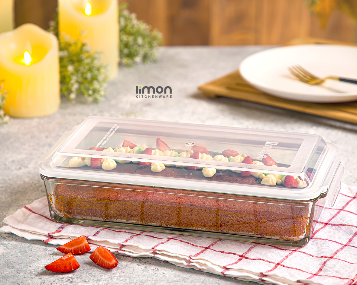 ظرف شیشه ای مستطیل 1.4 لیتر — تصویر ۳