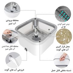 ست سطل و زمین شوی دبلیو اس مدل پرو کد S200 — تصویر ۲