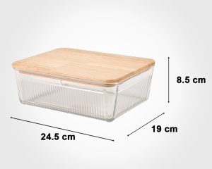 ظرف شیشه ای در چوبی 2.250 لیتر لیمون — تصویر ۳