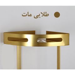 قفسه حمام تیبیکو مدل کنجی دو طبقه آلمینیوم — تصویر ۶