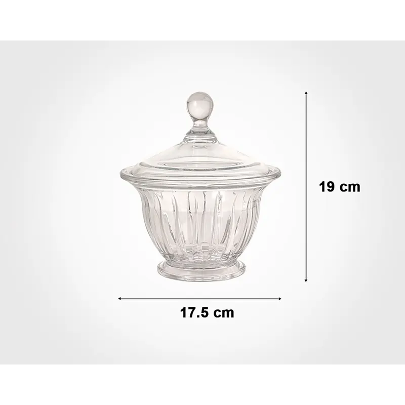 شکلات خوری شیشه‌ای لیمون کد 2431 — تصویر ۳