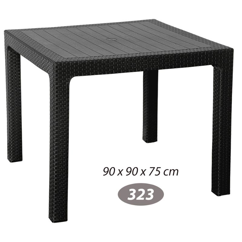میز مربع حصیر بافت کد 323 — تصویر ۲
