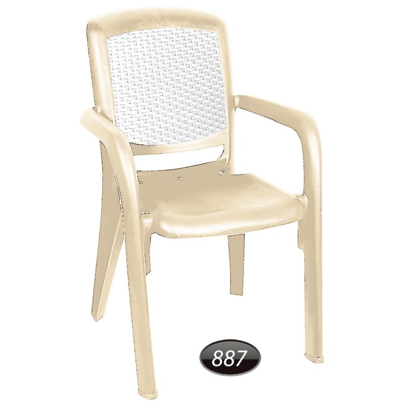 صندلی دسته دار دو رنگ کد 887 — تصویر ۵