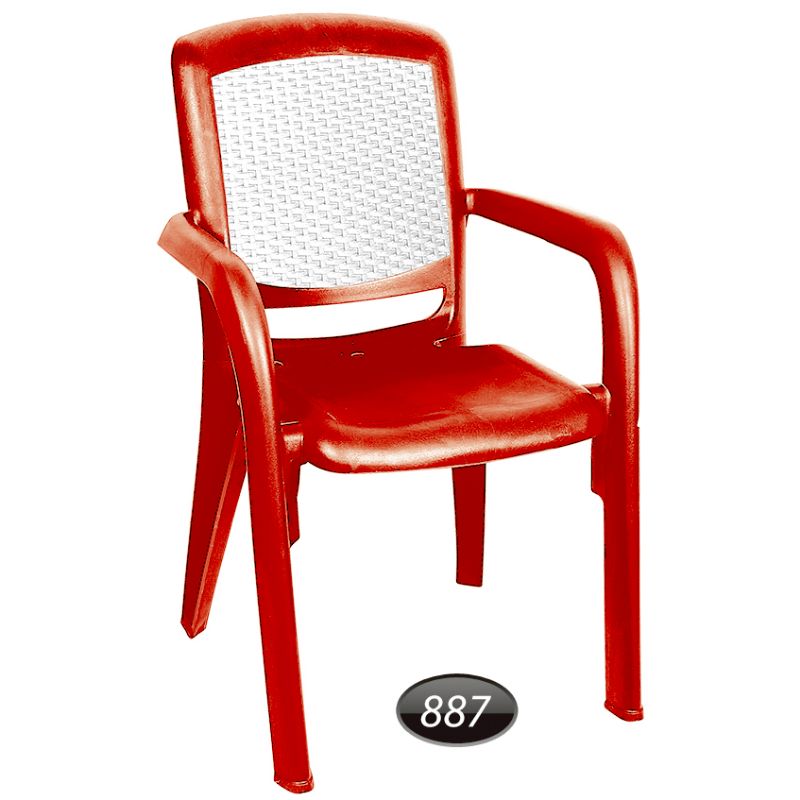 صندلی دسته دار دو رنگ کد 887 — تصویر ۲