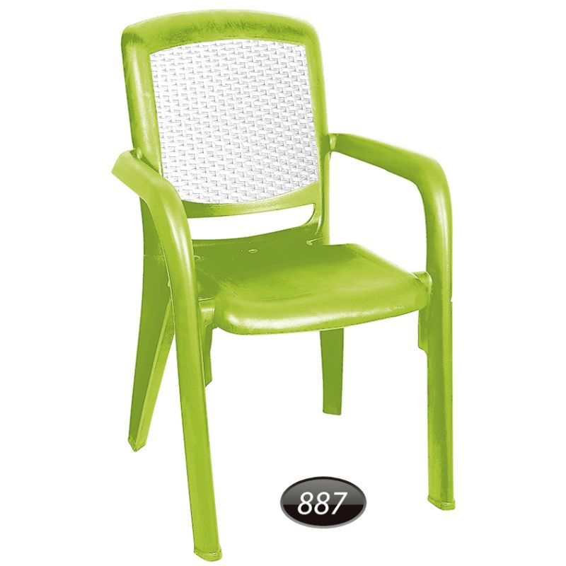 صندلی دسته دار دو رنگ کد 887 — تصویر ۴