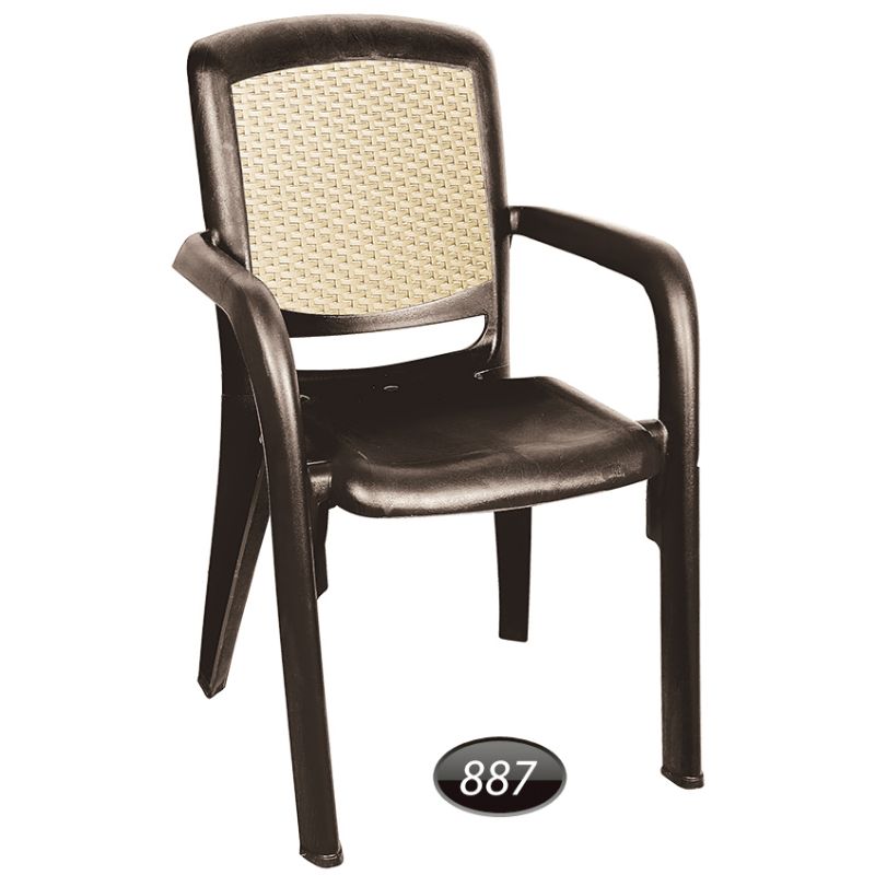 صندلی دسته دار دو رنگ کد 887