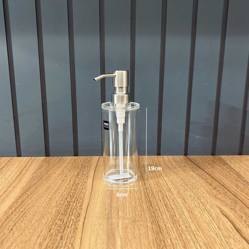 مخزن مایع دستشویی لیمون مدل طرح استوانه کد HS2328 — تصویر ۶