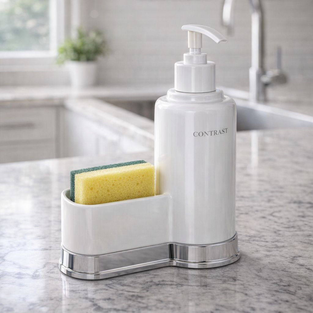 جامایع و اسکاچ ظرفشویی کنتراست مدل لوکس جای مایع — تصویر ۴