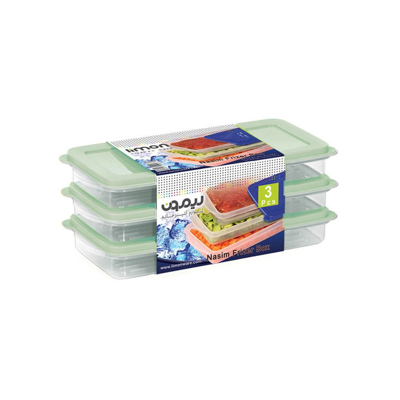 ظرف نگهدارنده لیمون مدل نسیم کد LP152 بسته 3 عددی — تصویر ۳