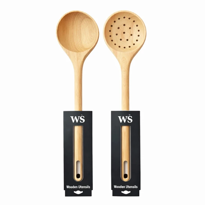 سرویس ملاقه چوبی ۲ پارچه دبلیو اس ws — تصویر ۲