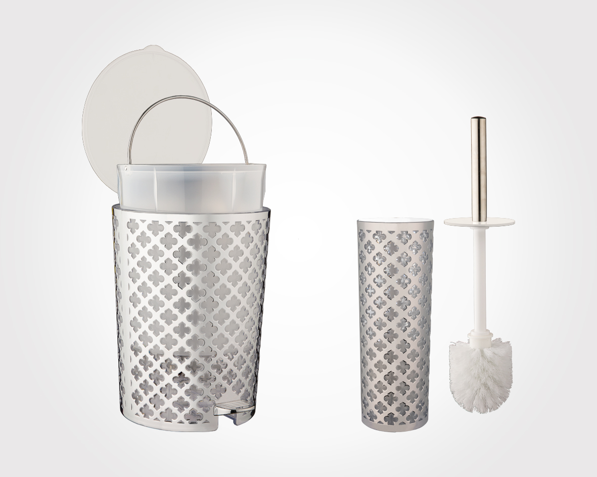 ست سرویس بهداشتی طرح گل (چاپ دار) — تصویر ۳