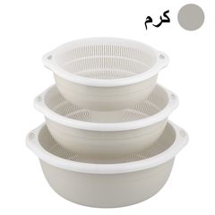 آبکش و لگن زیبا مدل Ziba-85 مجموعه 6 عددی — تصویر ۳
