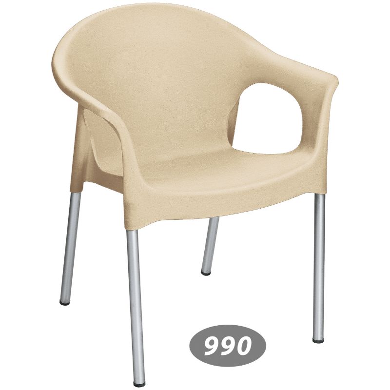صندلی پایه فلزی دسته دار کد 990 — تصویر ۵