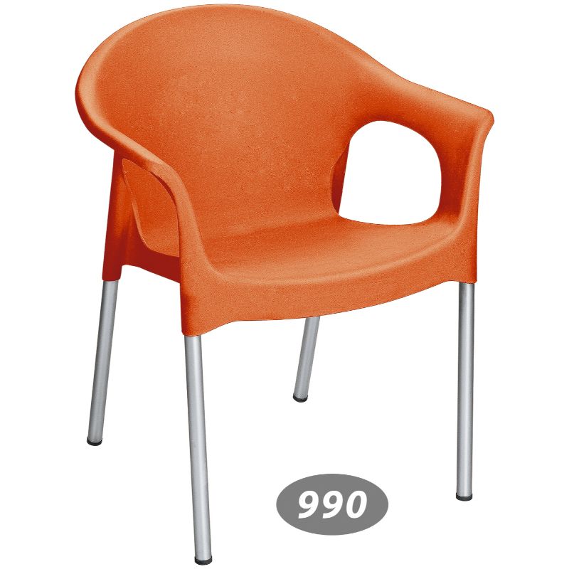 صندلی پایه فلزی دسته دار کد 990 — تصویر ۳
