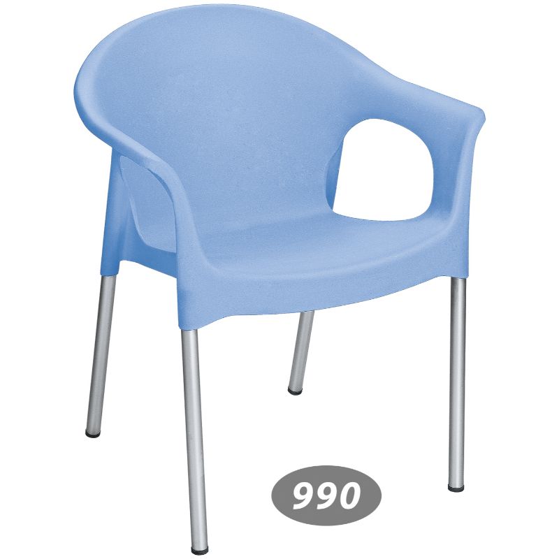 صندلی پایه فلزی دسته دار کد 990