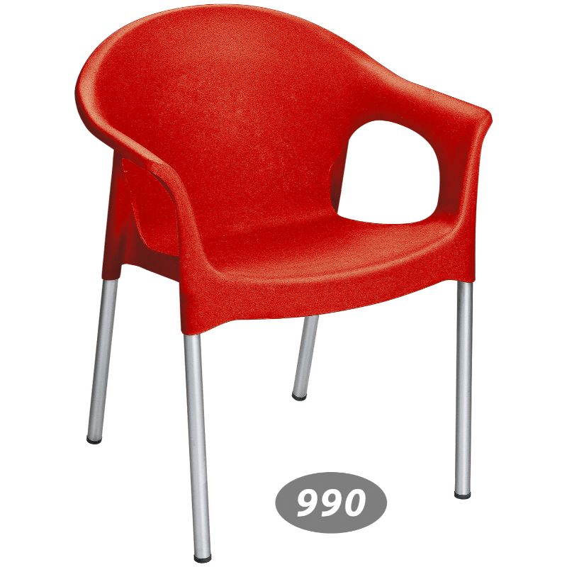صندلی پایه فلزی دسته دار کد 990 — تصویر ۴