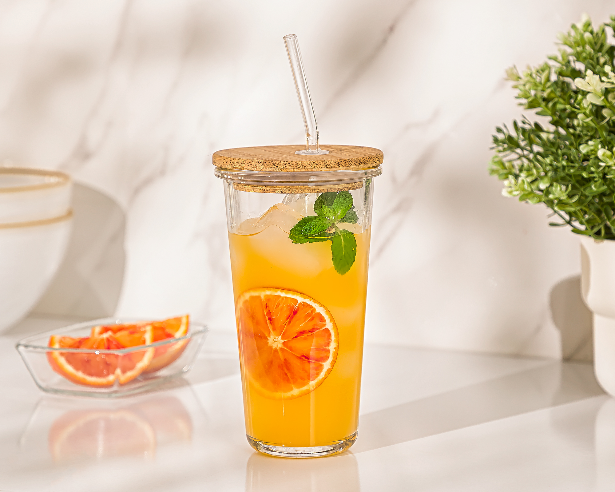 لیوان شیکر درب چوبی 380 سی سی