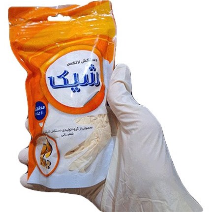 دستکش لاتکس شیک  بسته 10 عددی — تصویر ۲