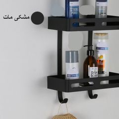 قفسه حمام تیبیکو مدل وسط دو طبقه آلمینیوم — تصویر ۲