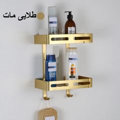 قفسه حمام تیبیکو مدل وسط دو طبقه آلمینیوم — تصویر ۵