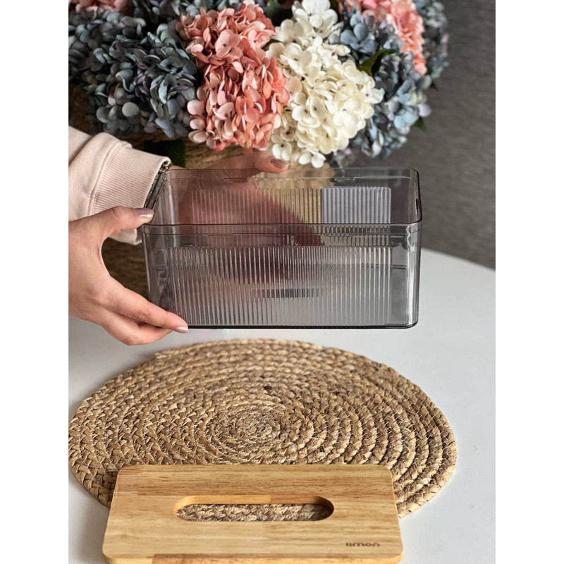 جای دستمال کاغذی لیمون مدل رویه چوبی کد HS2372 — تصویر ۳