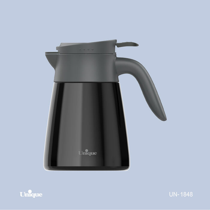 فلاسک 1 لیتر تمام استیل یونیک کد UN-1848 (خارجی - دارای صافی - مناسب انواع دمنوش و قهوه) — تصویر ۲