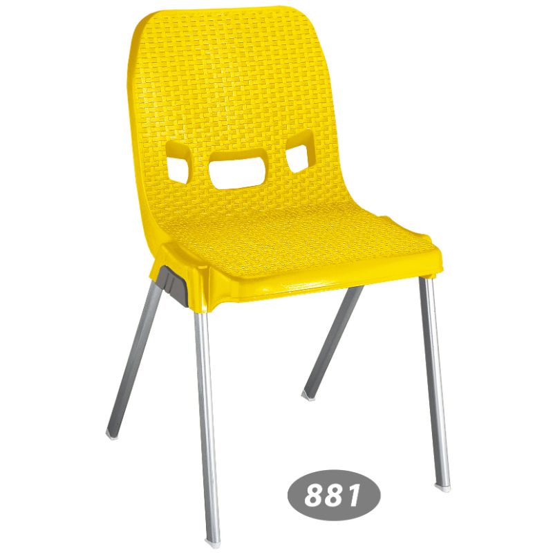صندلی پایه فلزی حصیر بافت کد 881 — تصویر ۳