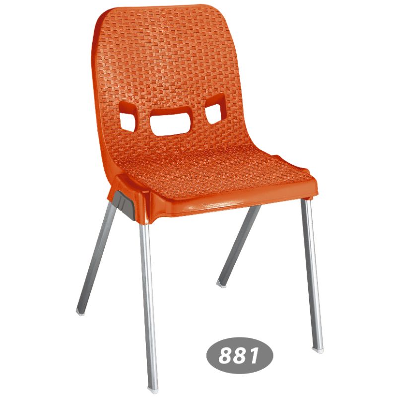 صندلی پایه فلزی حصیر بافت کد 881 — تصویر ۴