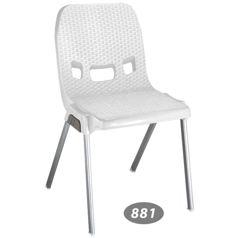 صندلی پایه فلزی حصیر بافت کد 881 — تصویر ۲
