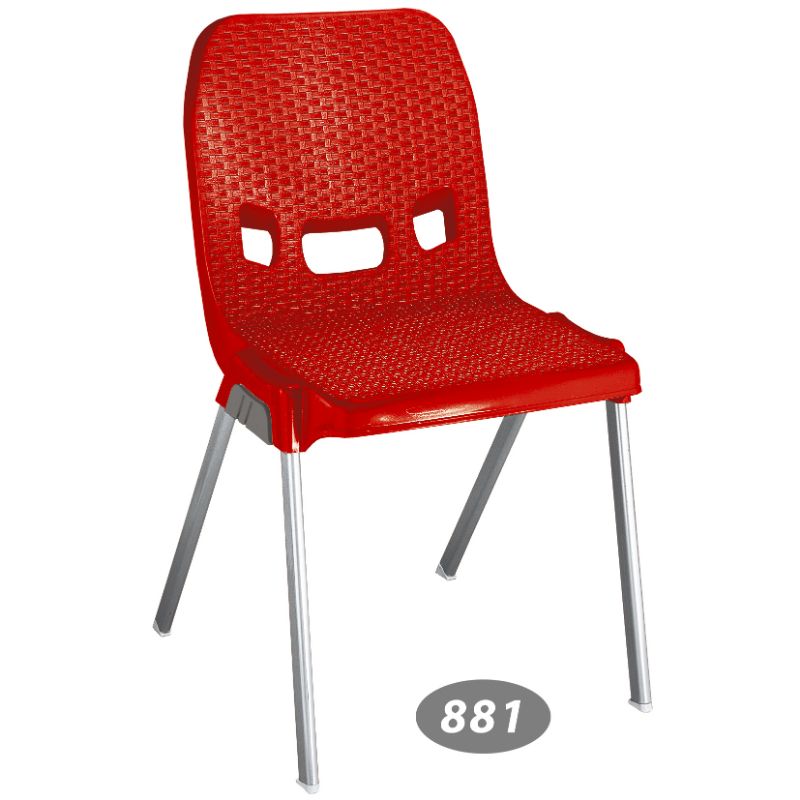 صندلی پایه فلزی حصیر بافت کد 881 — تصویر ۵