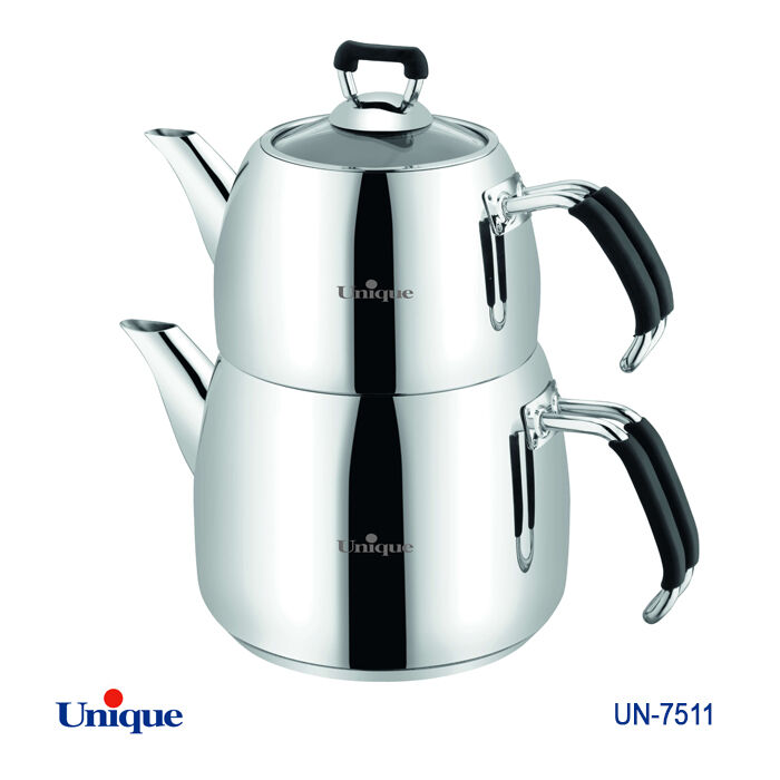 کتری قوری استیل یونیک کد UN-7511 ( ساخت ترکیه - 3 لیتری - لوله ای)
