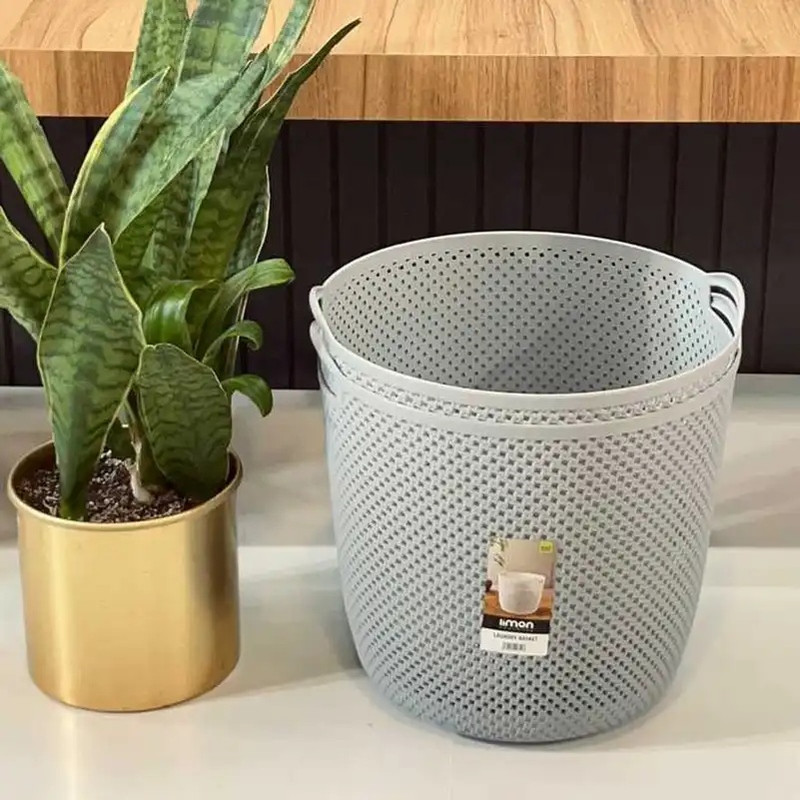 سبد رخت چرک لیمون مدل بافت کد HS2138 — تصویر ۵