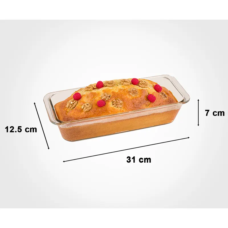 تابه پیرکس مستطیل لیمون کد 2234 — تصویر ۳