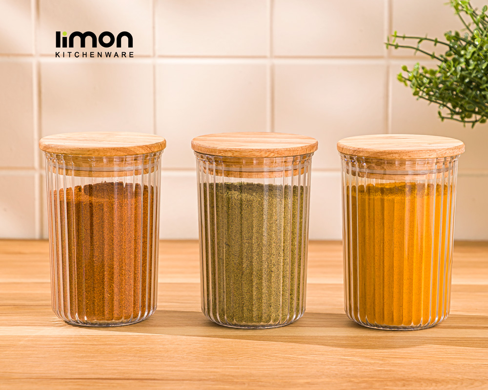 ادویه شیاردار درب چوبی 250 میلی لیتر