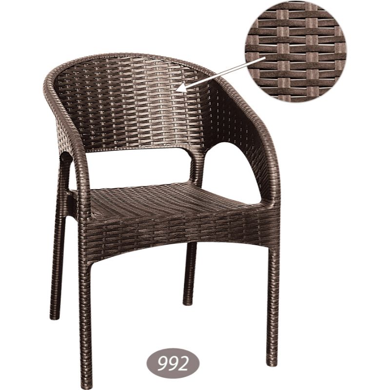 صندلی دسته دار حصیر بافت کد 992 — تصویر ۶
