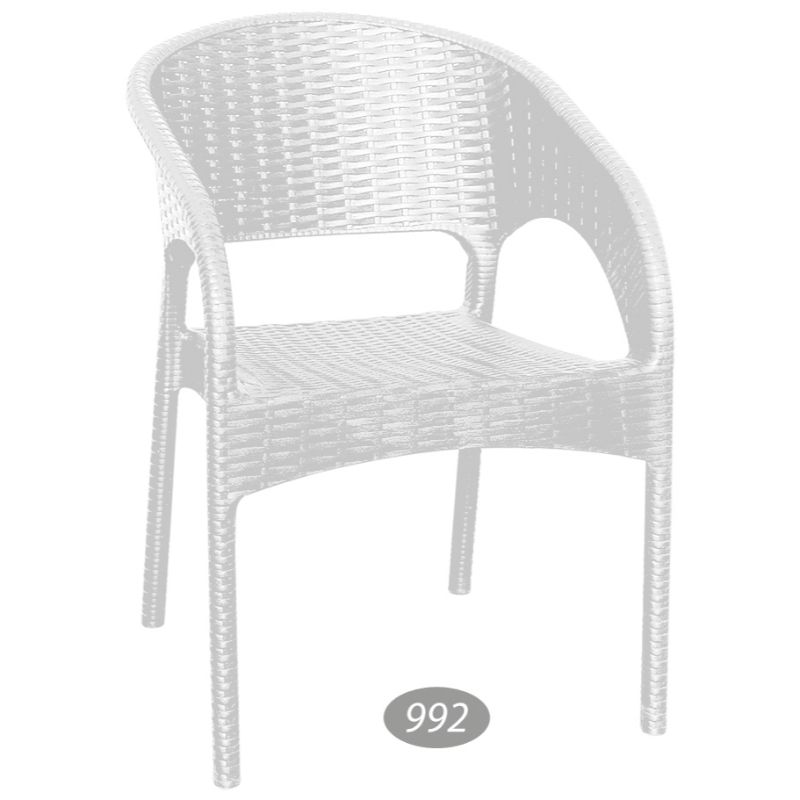 صندلی دسته دار حصیر بافت کد 992 — تصویر ۲