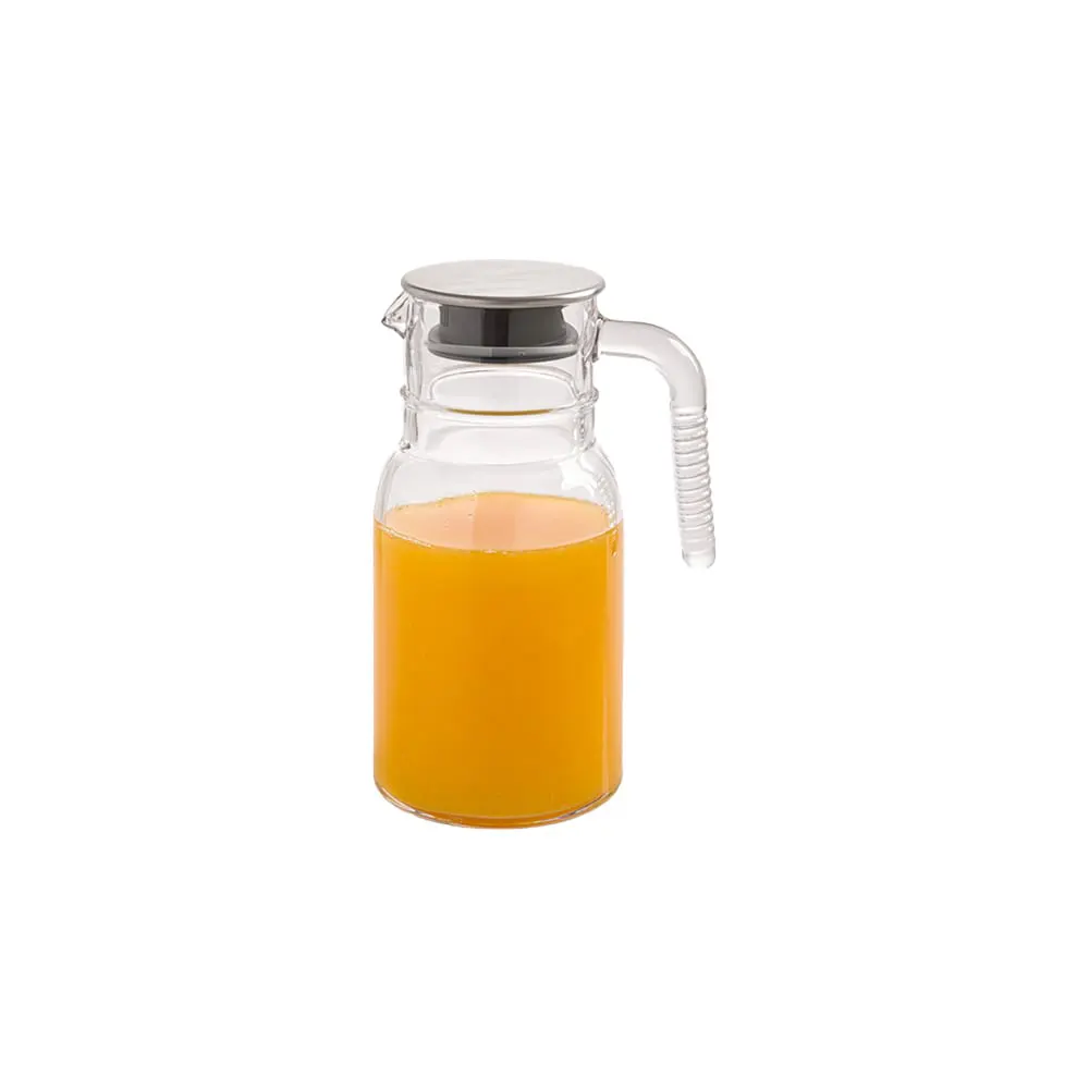 پارچ شیشه‌ای درب استیل لیمون کد 2349