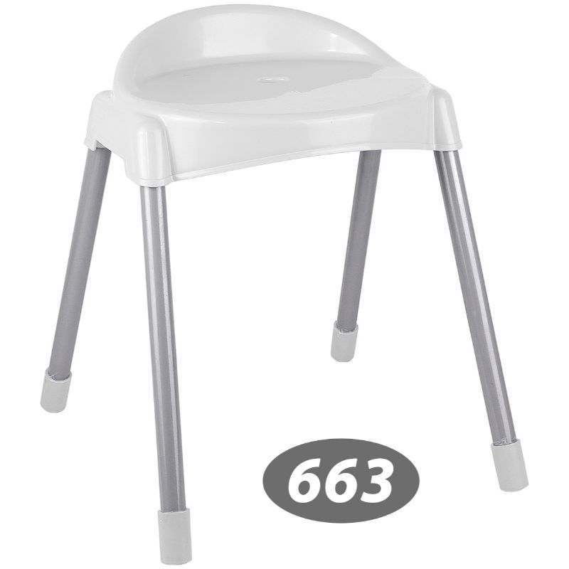 چهار پایه پشتی دار پایه فلزی متوسط کد 663 — تصویر ۱۰