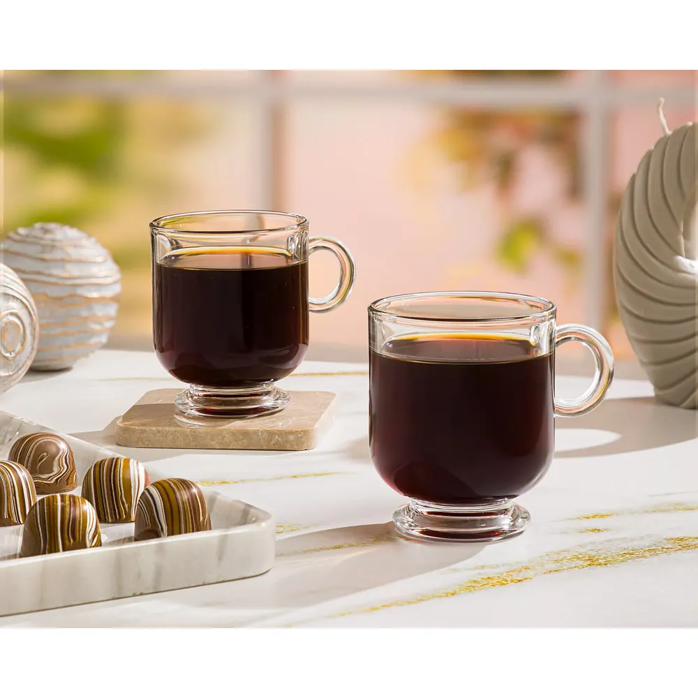 فنجان شیشه ای پایه دار لیمون کد 2484 — تصویر ۲