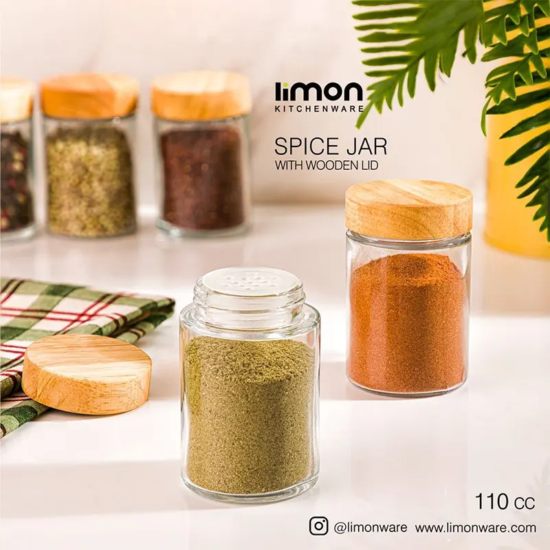 جاادویه شیشه‌ای درب چوبی لیمون کد 2382 — تصویر ۲