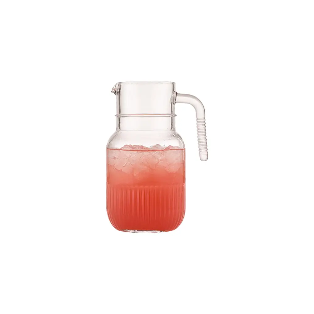 پارچ شیشه‌ ای شیاردار لیمون کد 2299